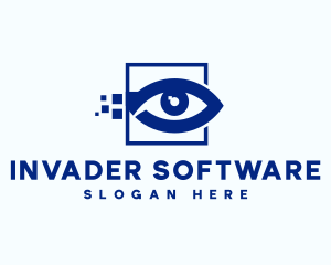 Digital Software Eye logo design