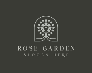 Eco Flower Tree logo design