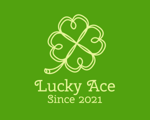 Irish Heart Clover Leaf  logo design