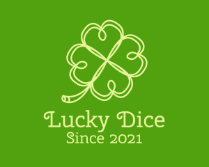 Irish Heart Clover Leaf  logo design