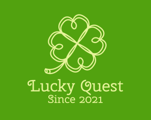 Irish Heart Clover Leaf  logo design