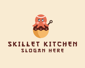 Japanese Octopus Takoyaki  logo design