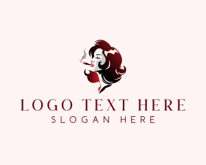 Cigar Woman Smoking logo