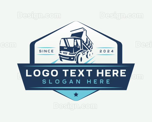 Dump Truck Vehicle Logo