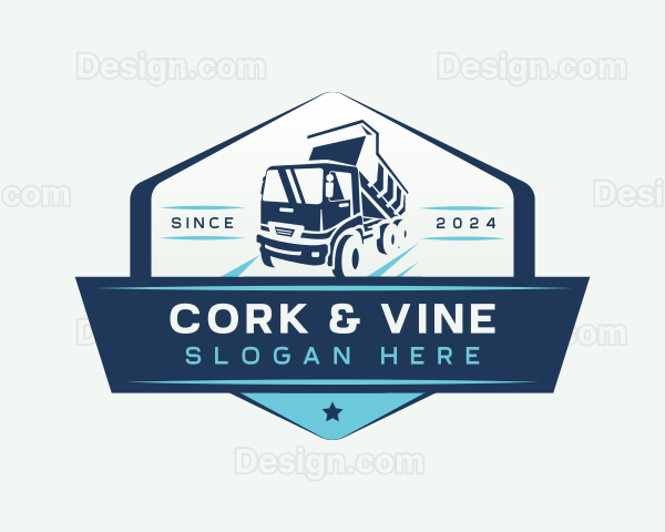 Dump Truck Vehicle Logo