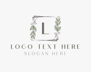 Botanical Floral Leaf logo