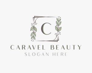 Botanical Floral Leaf logo design