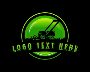 Lawn Mower Turf Landscape logo