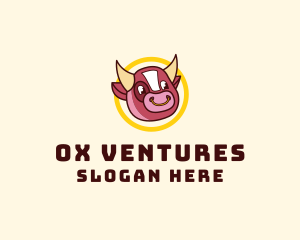 Cartoon Ox Head logo