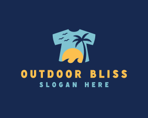 Tropical Tee Shirt logo design