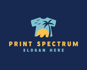 Tropical Tee Shirt logo design