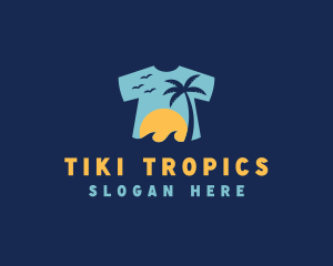 Tropical Tee Shirt logo design