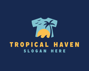 Tropical Tee Shirt logo design