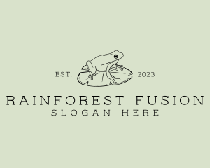 Lotus Leaf Frog logo