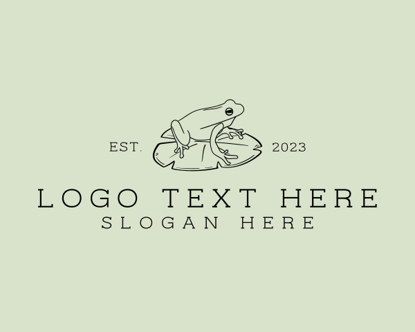 Frog logo example 4