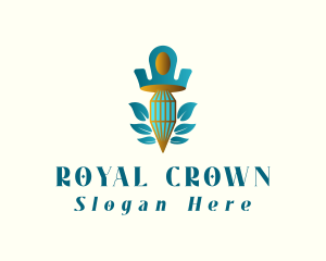 Teal Crown Diamond logo