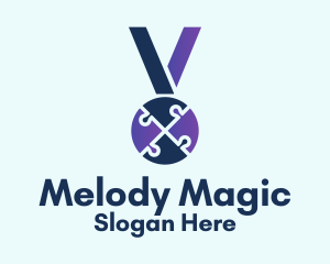 Puzzle Medal Award Logo