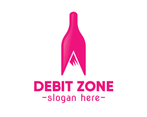 Magenta Wine Mountain logo design