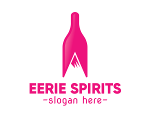 Magenta Wine Mountain logo design