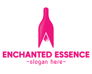 Magenta Wine Mountain logo design