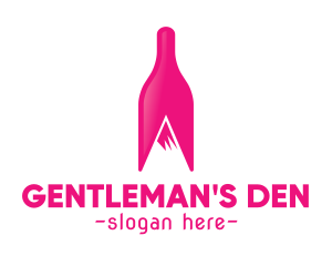 Magenta Wine Mountain logo design