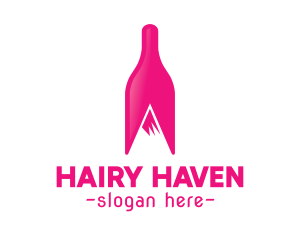 Magenta Wine Mountain logo design