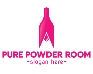 Magenta Wine Mountain logo design