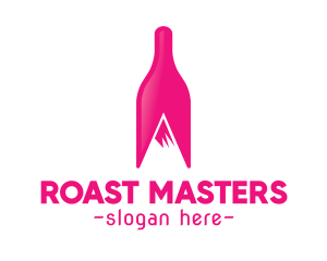 Magenta Wine Mountain logo design