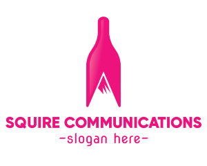 Magenta Wine Mountain logo design