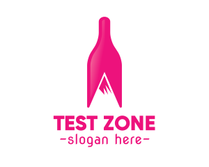 Magenta Wine Mountain logo design