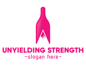 Magenta Wine Mountain logo design