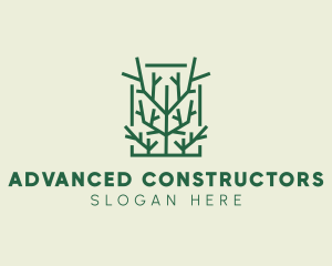 Garden Forest Tree Branch logo design