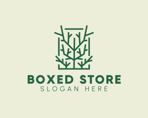 Garden Forest Tree Branch logo design