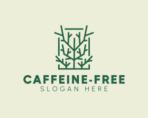 Garden Forest Tree Branch logo design