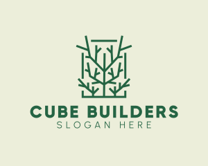 Garden Forest Tree Branch logo design