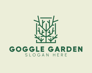 Garden Forest Tree Branch logo design