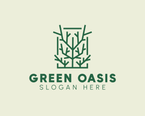 Garden Forest Tree Branch logo