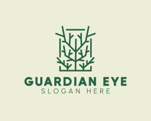 Garden Forest Tree Branch logo design