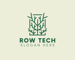 Garden Forest Tree Branch logo design