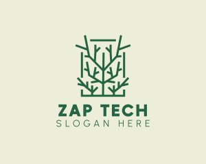 Garden Forest Tree Branch logo design