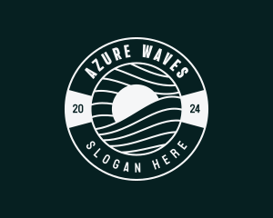 Coastal Sea Waves logo design