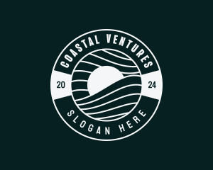 Coastal Sea Waves logo design