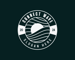 Coastal Sea Waves logo design