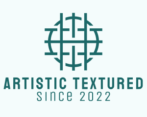 Green Textile Texture  logo design