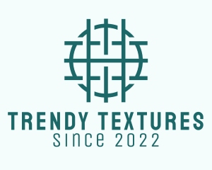 Green Textile Texture  logo design