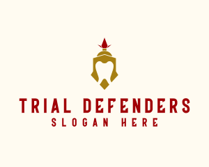 Spartan Helmet Armor  logo design