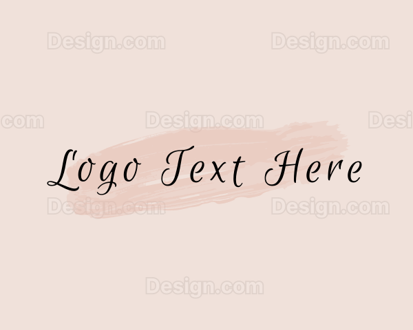 Generic Feminine Cursive Brush Logo