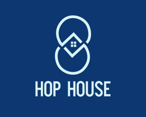 Blue Infinity Housing  logo design