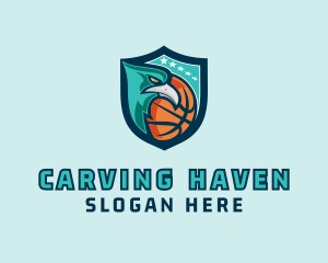 Basketball Eagle Crest logo design