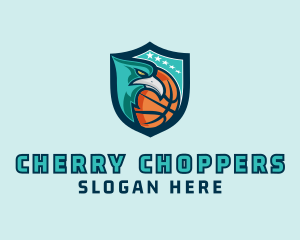 Basketball Eagle Crest logo design